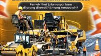 Aspal baru tidak boleh langsung dilintasi kendaaraan (foto: DPU Kota Semarang)