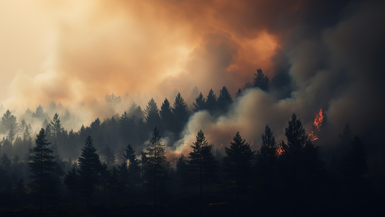 ilustrasi kebakaran hutan atau karhutla (pixabay/vlad_aivazovsky)