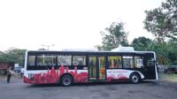 Trans Semarang uji coba bus listrik di koridor 1 Mangkang Penggaron (foto: Trans Semarang)