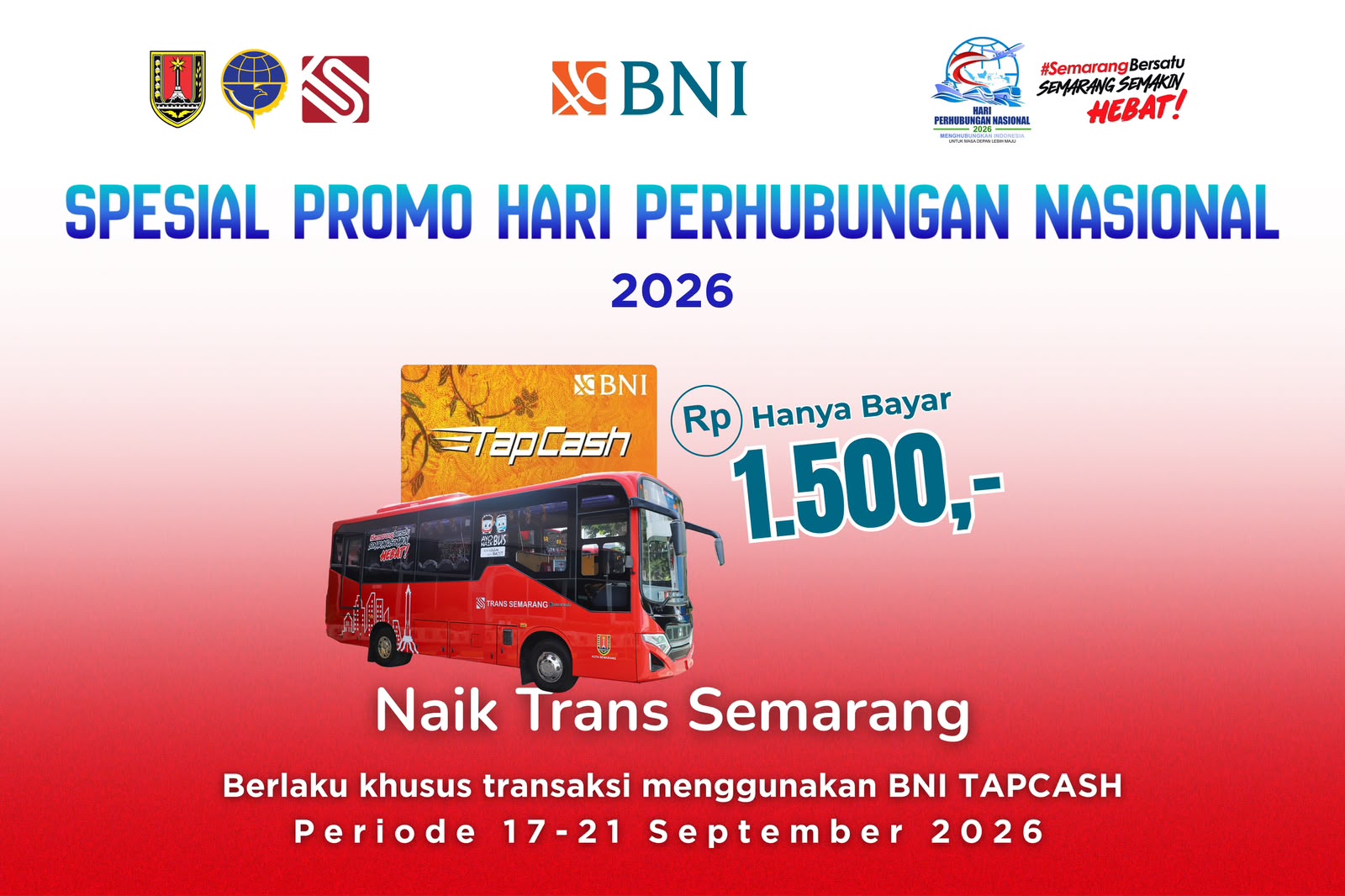 Trans Semarang memberikan promo Harhubnas 2026 (foto: Trans Semarang)