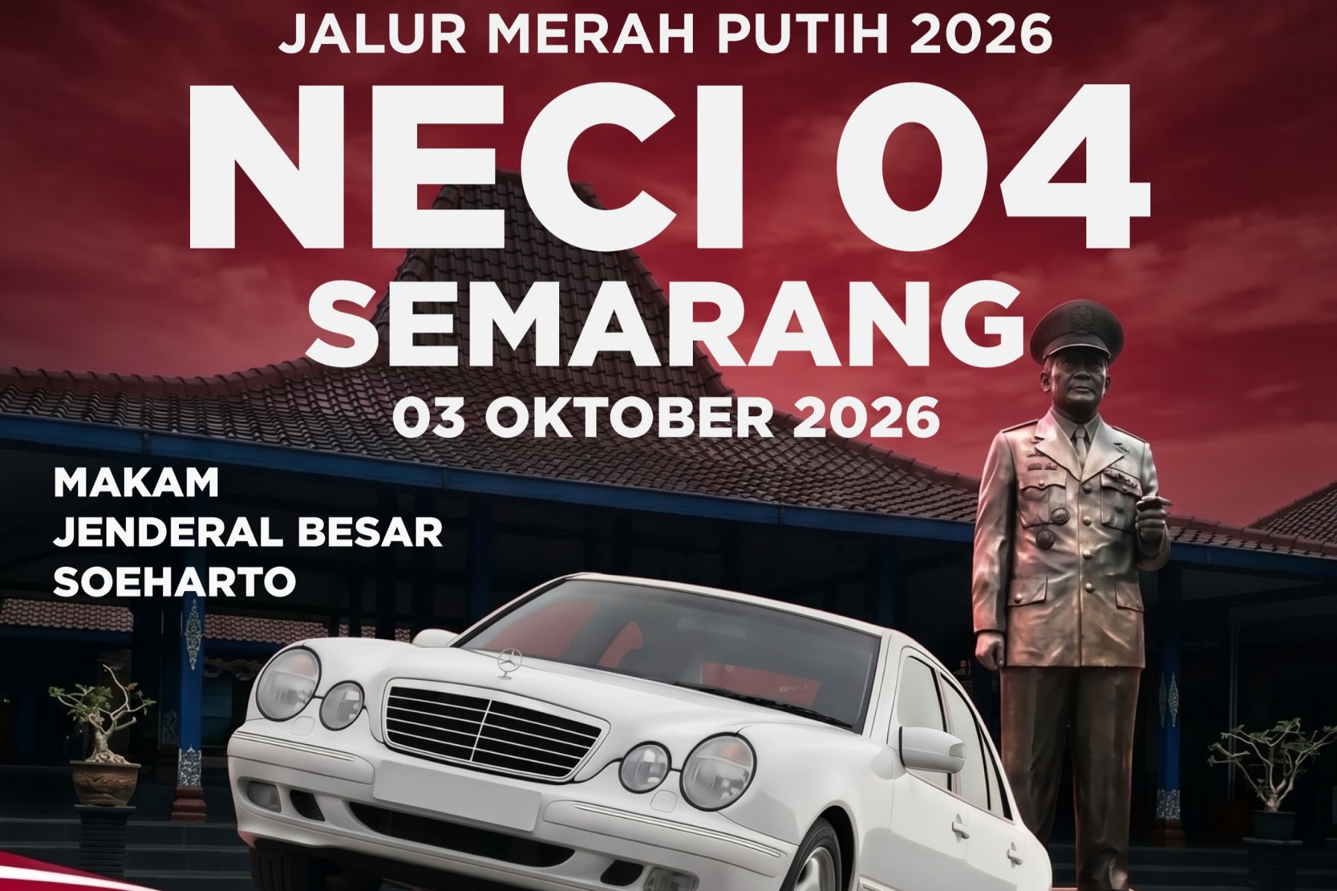 NECI 04 wilayah Semarang akan melalukan touring bertajuk "Jalur Merah Putih 2026" pada Sabtu, 3 Oktober 2026 mendatang