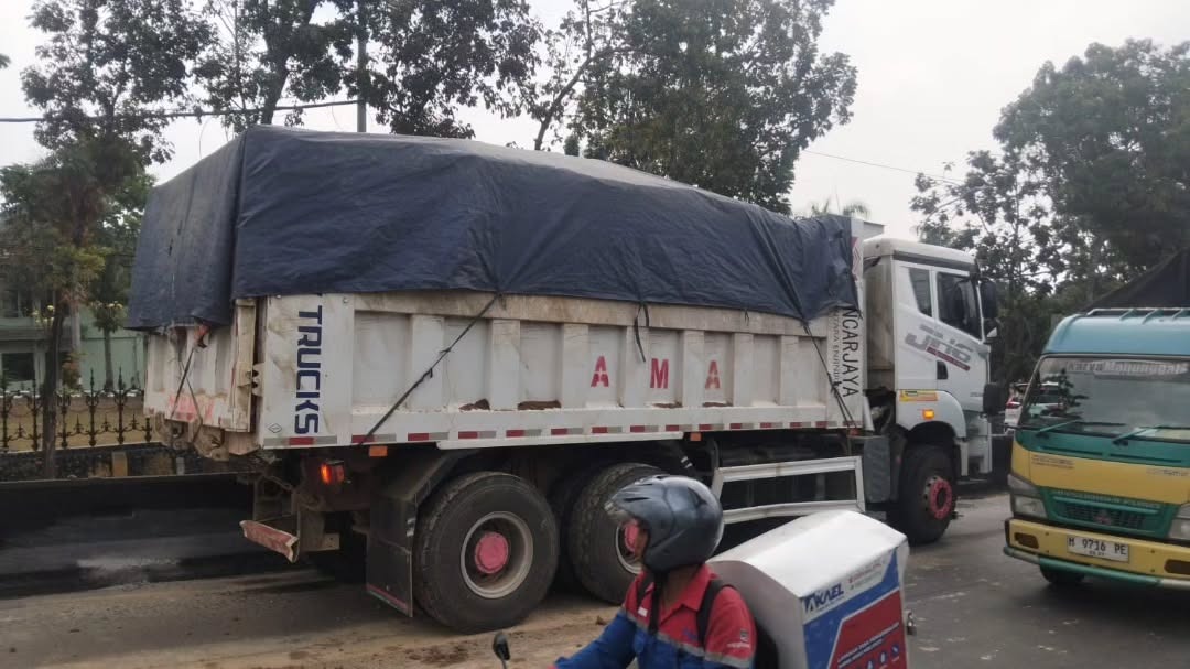 Kecelakaan di depan SPBU Watugong, Kecamatan Banyumanik, Kota Semarang, Rabu, 9 September 2026 (foto: Polsek Banyumanik)