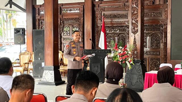 Kapolres Semarang AKBP Heru Dwi Purnomo memimpin Rapat Koordinasi Pengamanan Pilkades Serentak 2026 bersama jajaran Forkopimda dan TNI (foto: Polres Semarang)