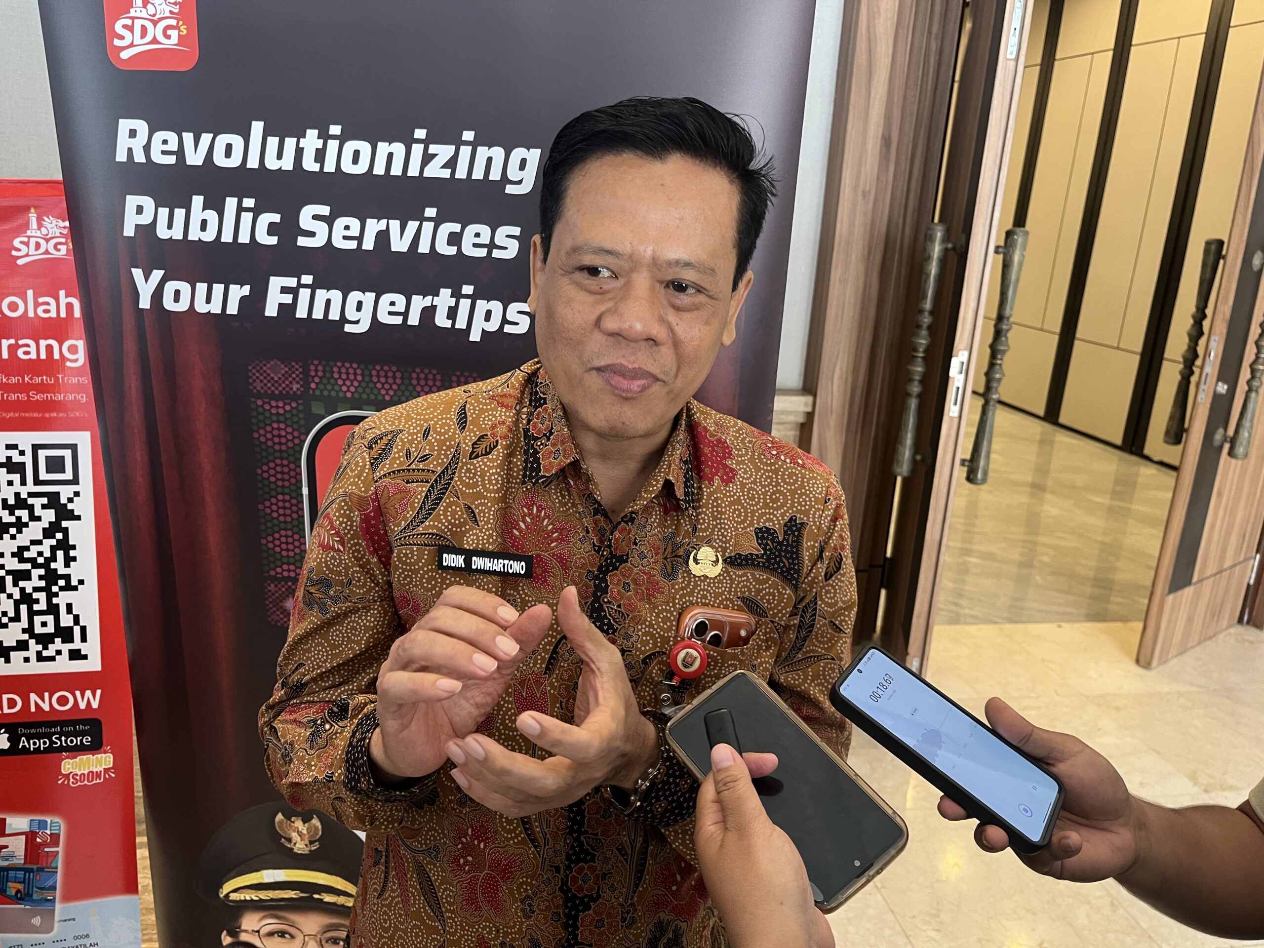 Kepala Dinas Komunikasi dan Informatika (Diskominfo) Kota Semarang Didik Dwi Hartono (matasemarang.com/ Lia Dina)