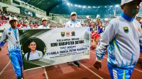 Ucapan duka gugurnya Syabilla Rizkia Putri Raharja di Stadion Jatidiri Semarang (foto: Pemprov Jateng)