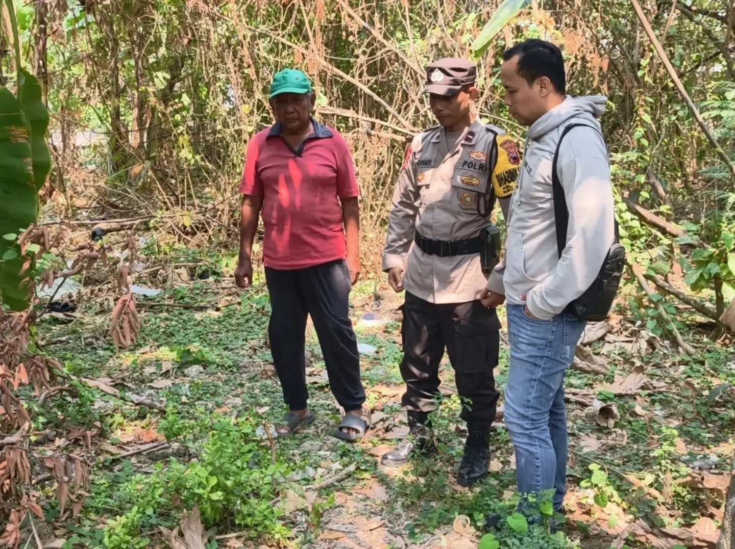 Bayi ditemukan dalam kondisi memar di dada dan luka di bibir, kini dirujuk ke RS Wongsonegoro Semarang untuk penanganan lebih lanjut (foto: Polsek Pedurungan)